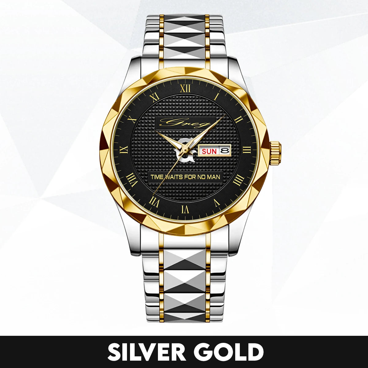 Time Waits for No Man Gold Watch GREG M1-W33