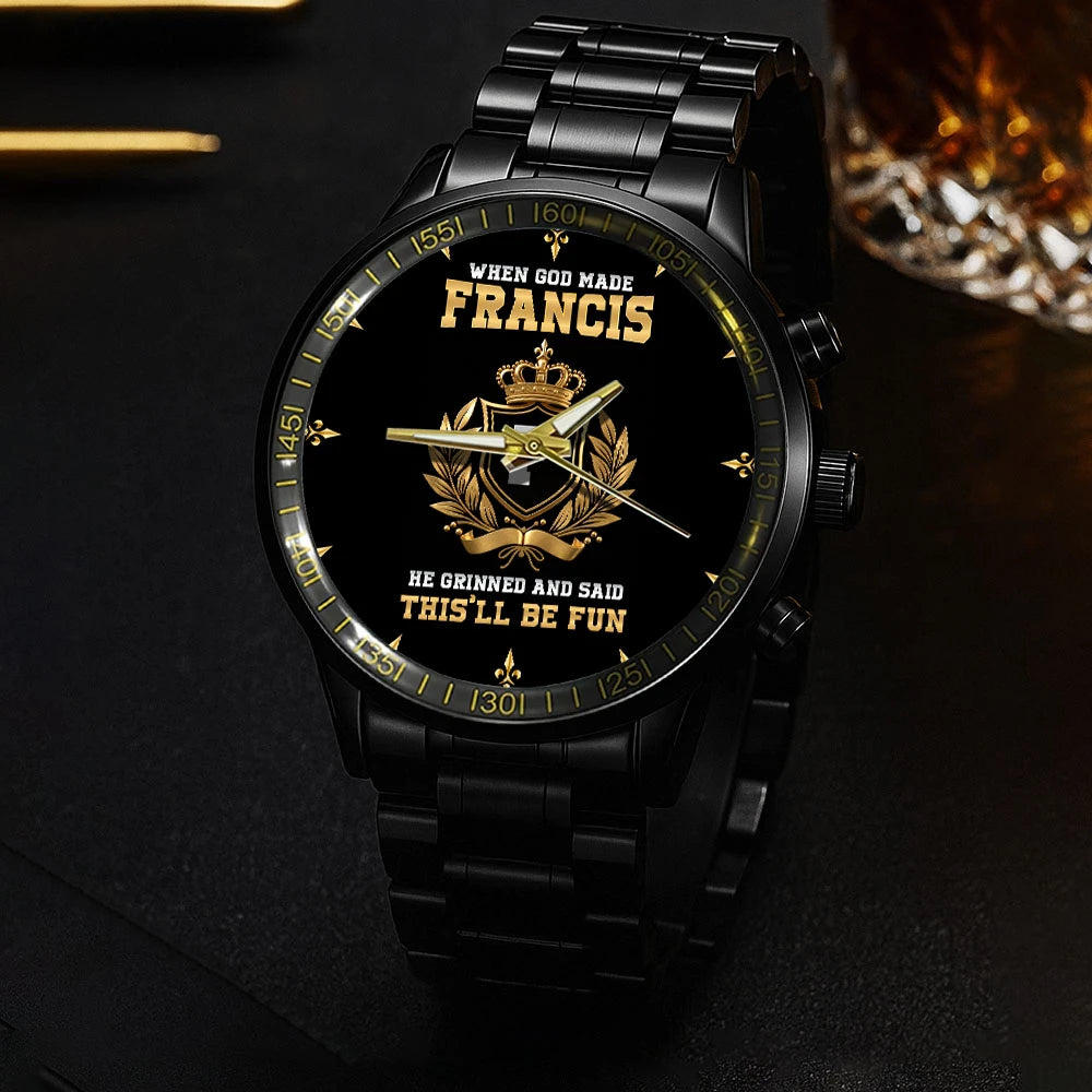 God Made Your Name Custom Watch FRANCIS M1-W12