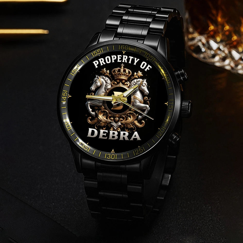 Property Of Your Name Horses Watch DEBRA M1-W17