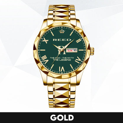 The Man The Myth The Legend Gold & Green Watch REED M1-W32