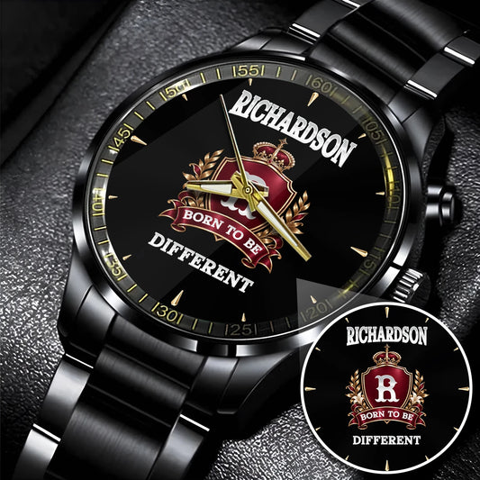 Personalized Born to Be Different Burgundy Crest Watch RICHARDSON M1-W24