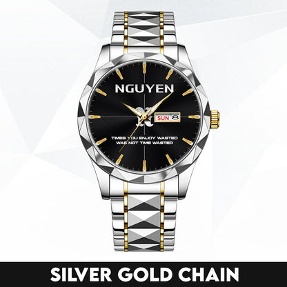 Gold & Black Watch Time You Enjoy Wasting Was Not Time Wasted NGUYEN M1-W35