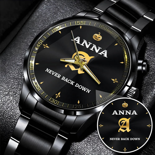 Never Back Down Halloween Pumpkin Watch ANNA M1-W20