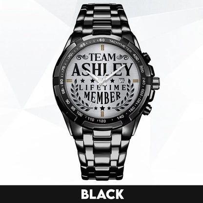 ASHLEY 13K1-437 Alloy-Quatz-Men Watch, Personalized Premium Gift for Anniversary