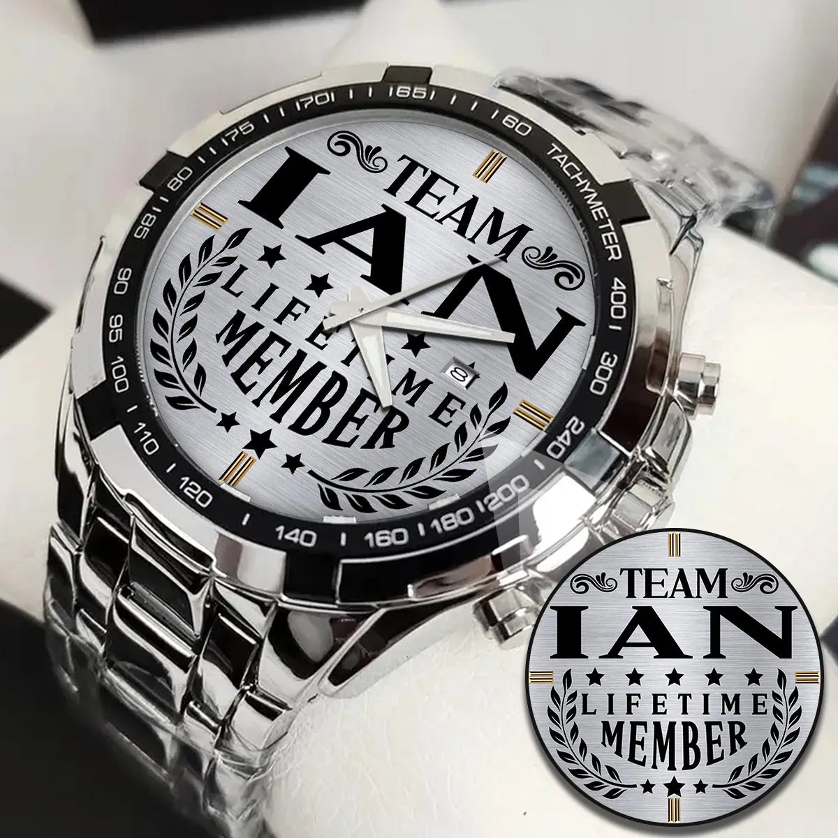 IAN 13K1-437 Alloy-Quatz-Men Watch, Personalized Premium Gift for Anniversary