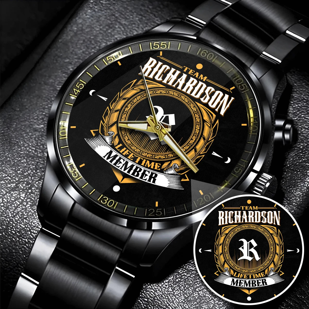 RICHARDSON 13K1-445 Personalized Watch, Premium Gift for Anniversary