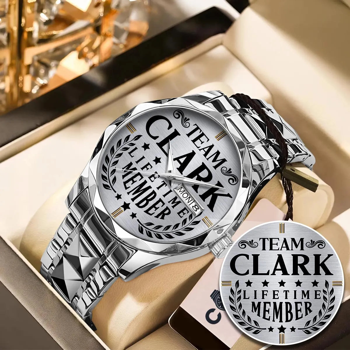CLARK 13K1-437 Luxury Alloy-Men Watch, Personalized Premium Gift for Anniversary