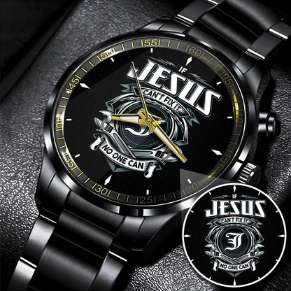 JESUS 13K1-447 – Personalized Name Watch “If Can’t Fix It, No One Can”