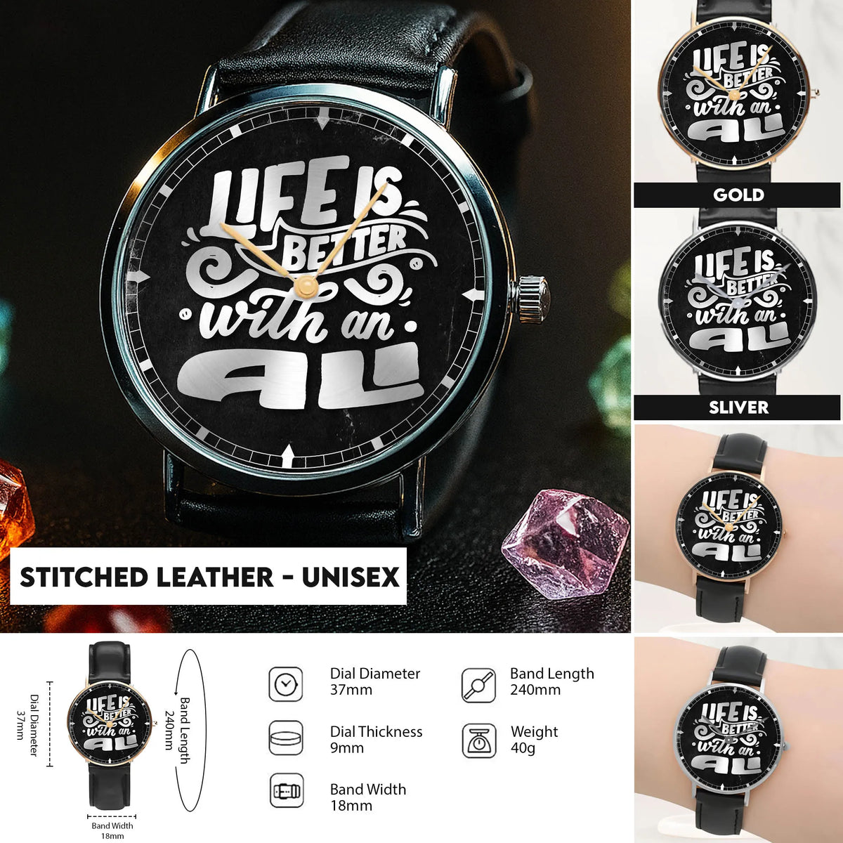 Stitched Leather - Unisex