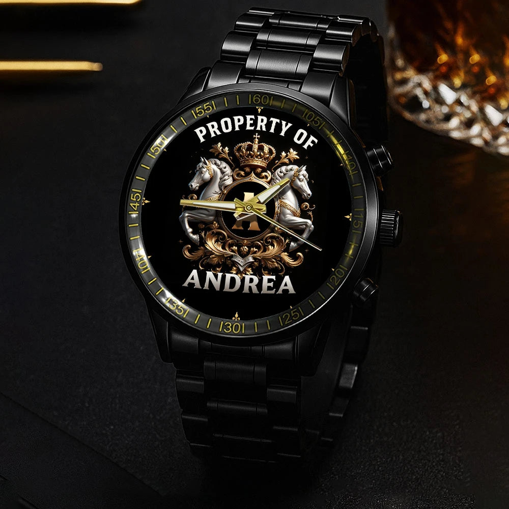 Property Of Your Name Horses Watch ANDREA M1-W17