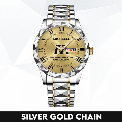 The Man The Myth The Legend Gold Watch MICHELLE M1-W37
