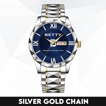 Blue & Silver Watch Dream Big and Dare to Fail BETTY M1-W36