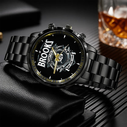 BROOKS 13K1-447 – Personalized Name Watch “If Can’t Fix It, No One Can”