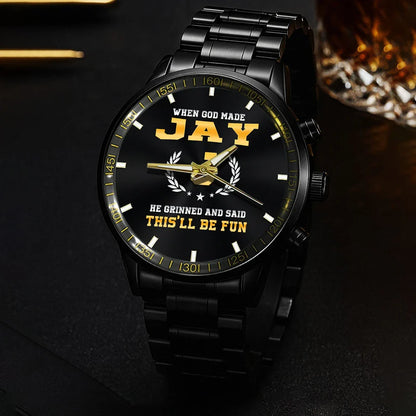 When God Made He Grinned And Said This'll Be Fun Watch JAY M1-W7