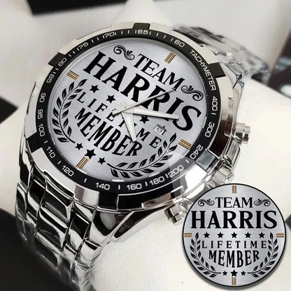 HARRIS 13K1-437 Alloy-Quatz-Men Watch, Personalized Premium Gift for Anniversary