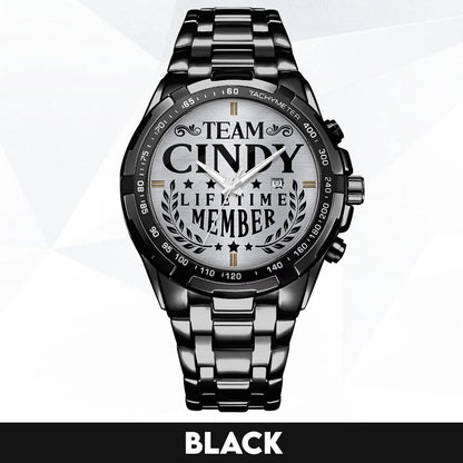 CINDY 13K1-437 Alloy-Quatz-Men Watch, Personalized Premium Gift for Anniversary