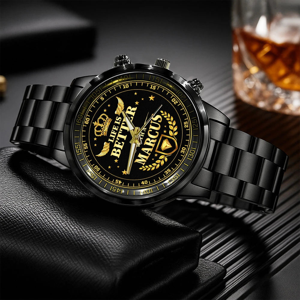 MARCUS 13K1-442 Personalized Watch, Premium Gift for Anniversary