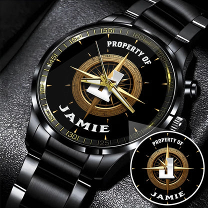 Property Of Your Name Compass Watch JAMIE M1-W18