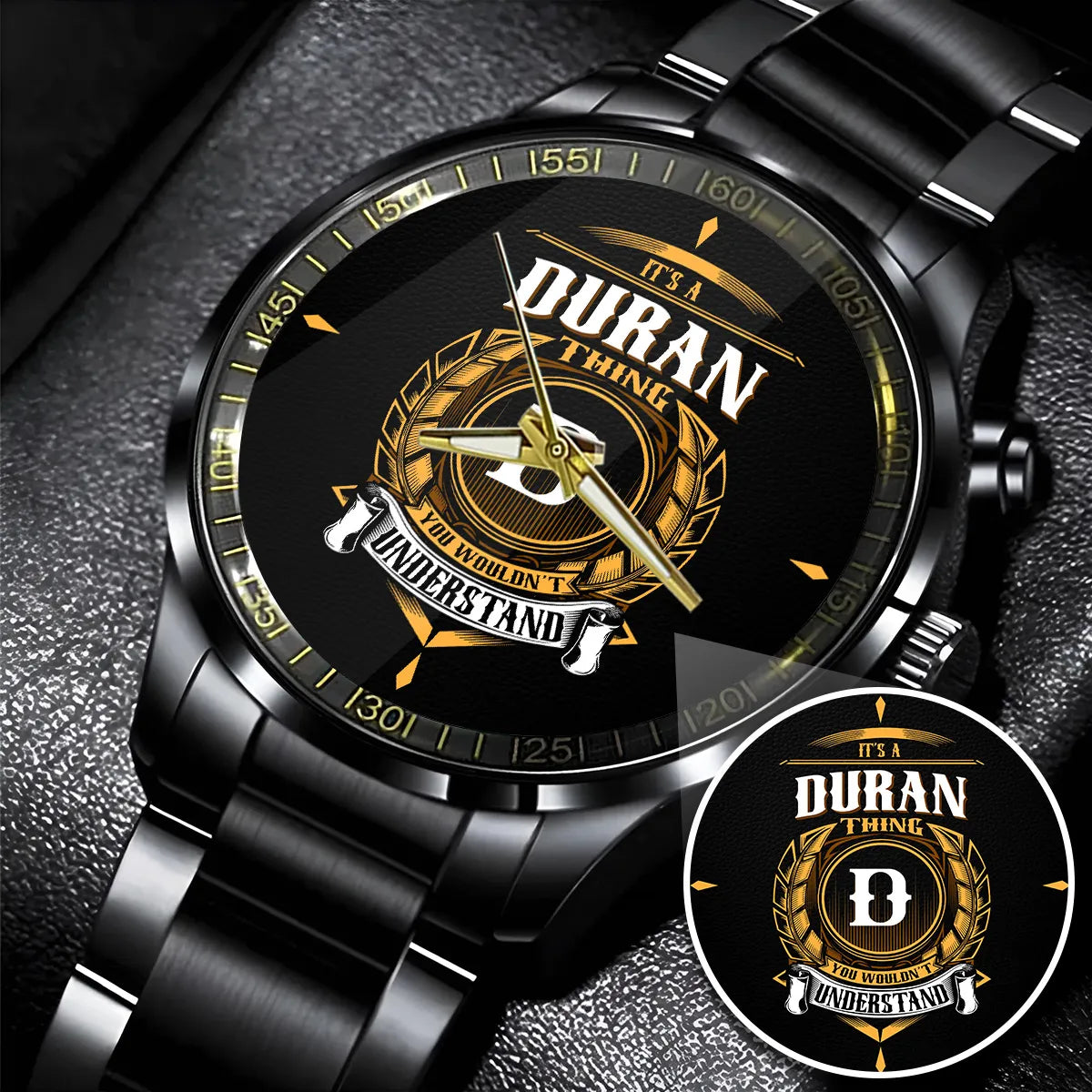 Montre personnalisée DURAN 13K3-434, cadeau d'anniversaire haut de gamme