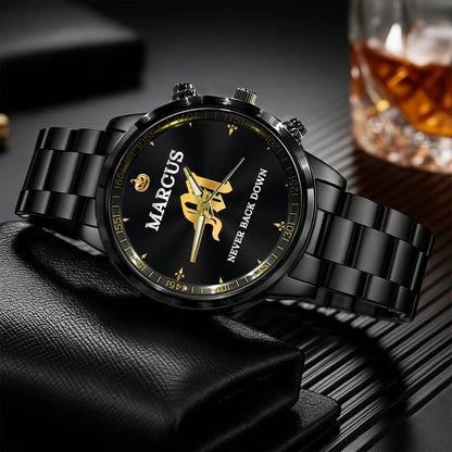Never Back Down Halloween Pumpkin Watch MARCUS M1-W20