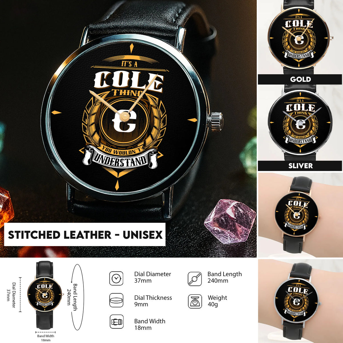 Stitched Leather - Unisex