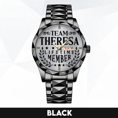 THERESA 13K1-437 Luxury Alloy-Men Watch, Personalized Premium Gift for Anniversary