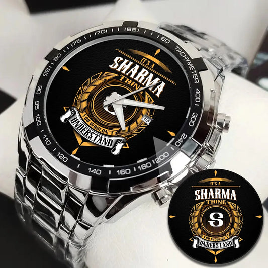 SHARMA 13K1-434 Alloy-Quatz-Men Watch, Personalized Premium Gift for Anniversary