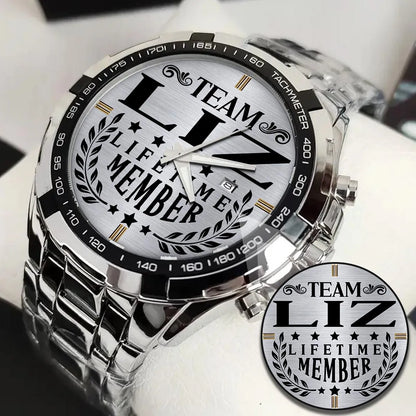 LIZ 13K1-437 Alloy-Quatz-Men Watch, Personalized Premium Gift for Anniversary