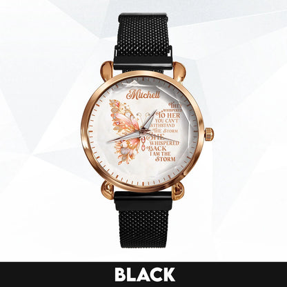 They Whisper To Her You Can't Withstand The Storm Golden Rose Watch MITCHELL M1-W19