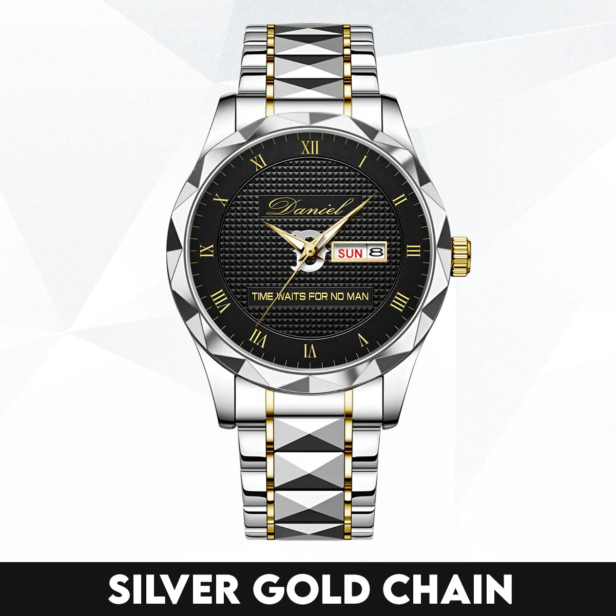 Time Waits for No Man Gold Watch DANIEL M1-W33