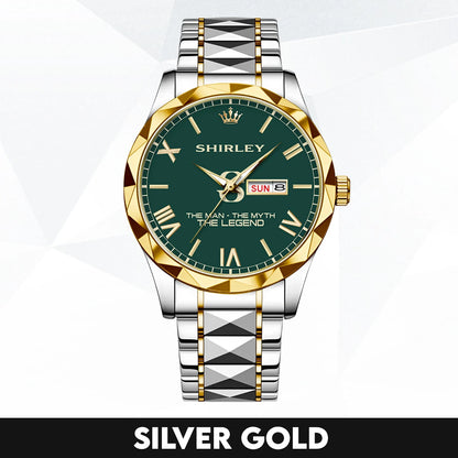 The Man The Myth The Legend Gold & Green Watch SHIRLEY M1-W32
