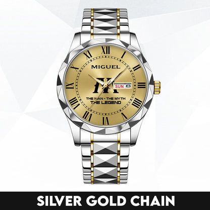 The Man The Myth The Legend Gold Watch MIGUEL M1-W37