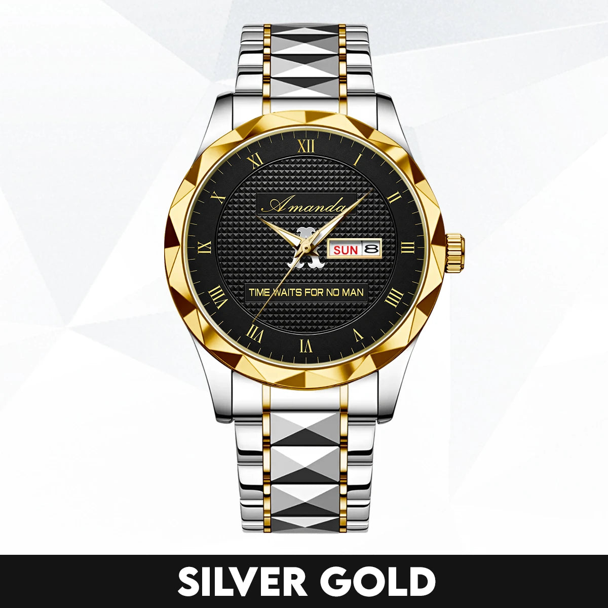 Time Waits for No Man Gold Watch AMANDA M1-W33