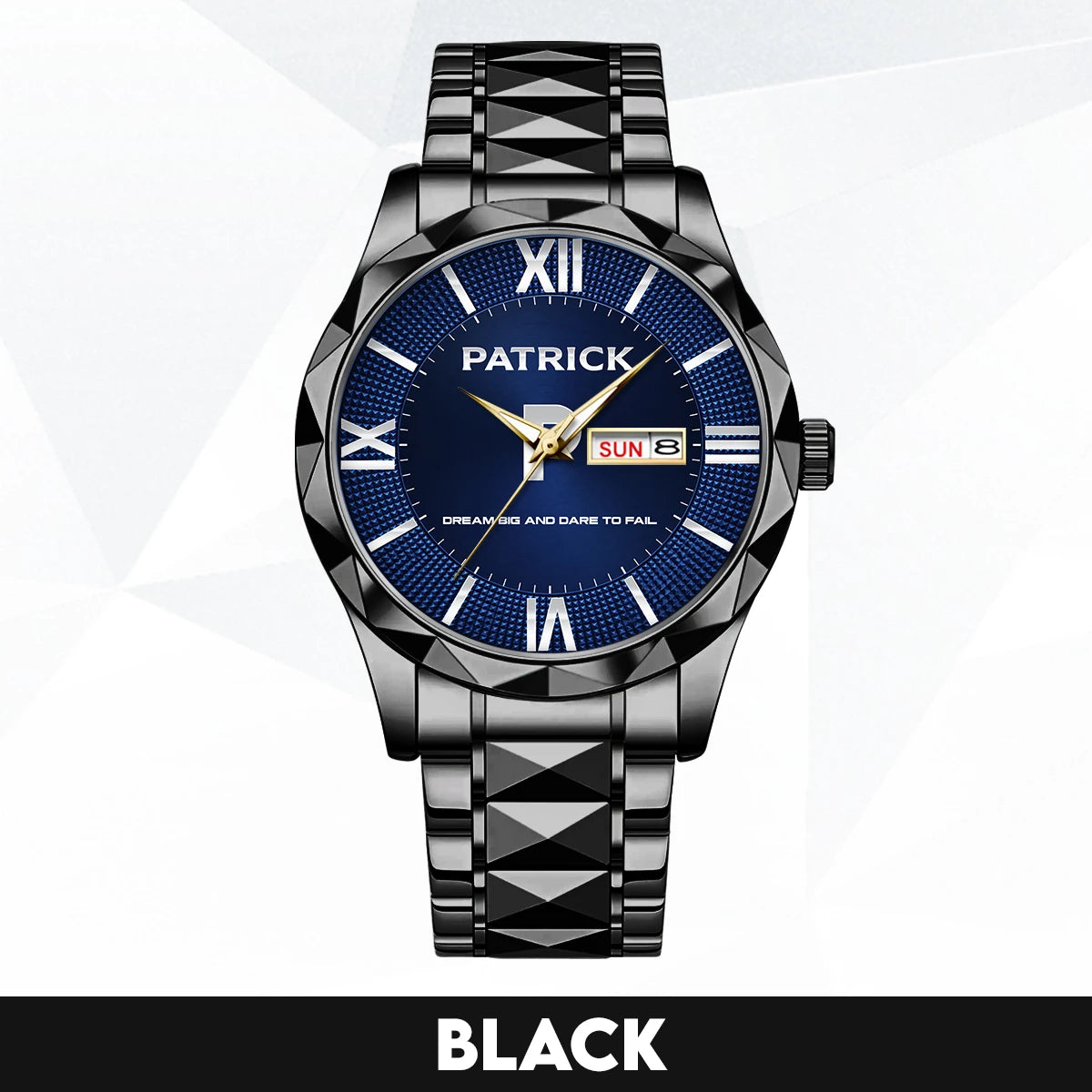 Blue & Silver Watch Dream Big and Dare to Fail PATRICK M1-W36