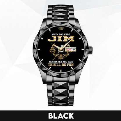 God Made Your Name Royal Watch JIM M1-W14