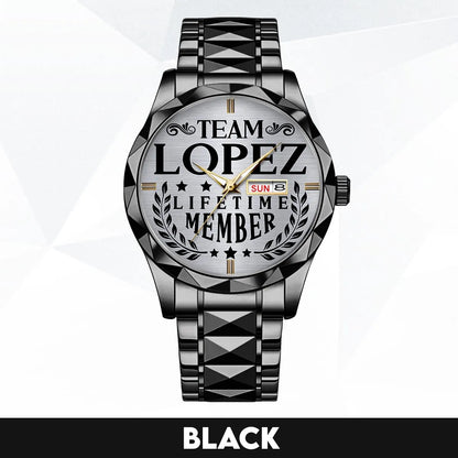 LOPEZ 13K1-437 Luxury Alloy-Men Watch, Personalized Premium Gift for Anniversary