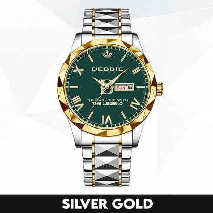 The Man The Myth The Legend Gold & Green Watch DEBBIE M1-W32