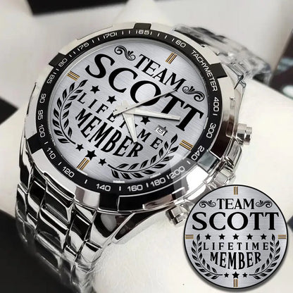 SCOTT 13K1-437 Alloy-Quatz-Men Watch, Personalized Premium Gift for Anniversary