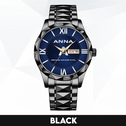 Blue & Silver Watch Dream Big and Dare to Fail ANNA M1-W36