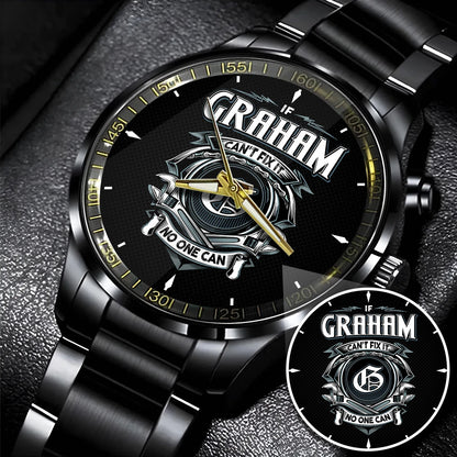 GRAHAM 13K1-447 – Personalized Name Watch “If Can’t Fix It, No One Can”