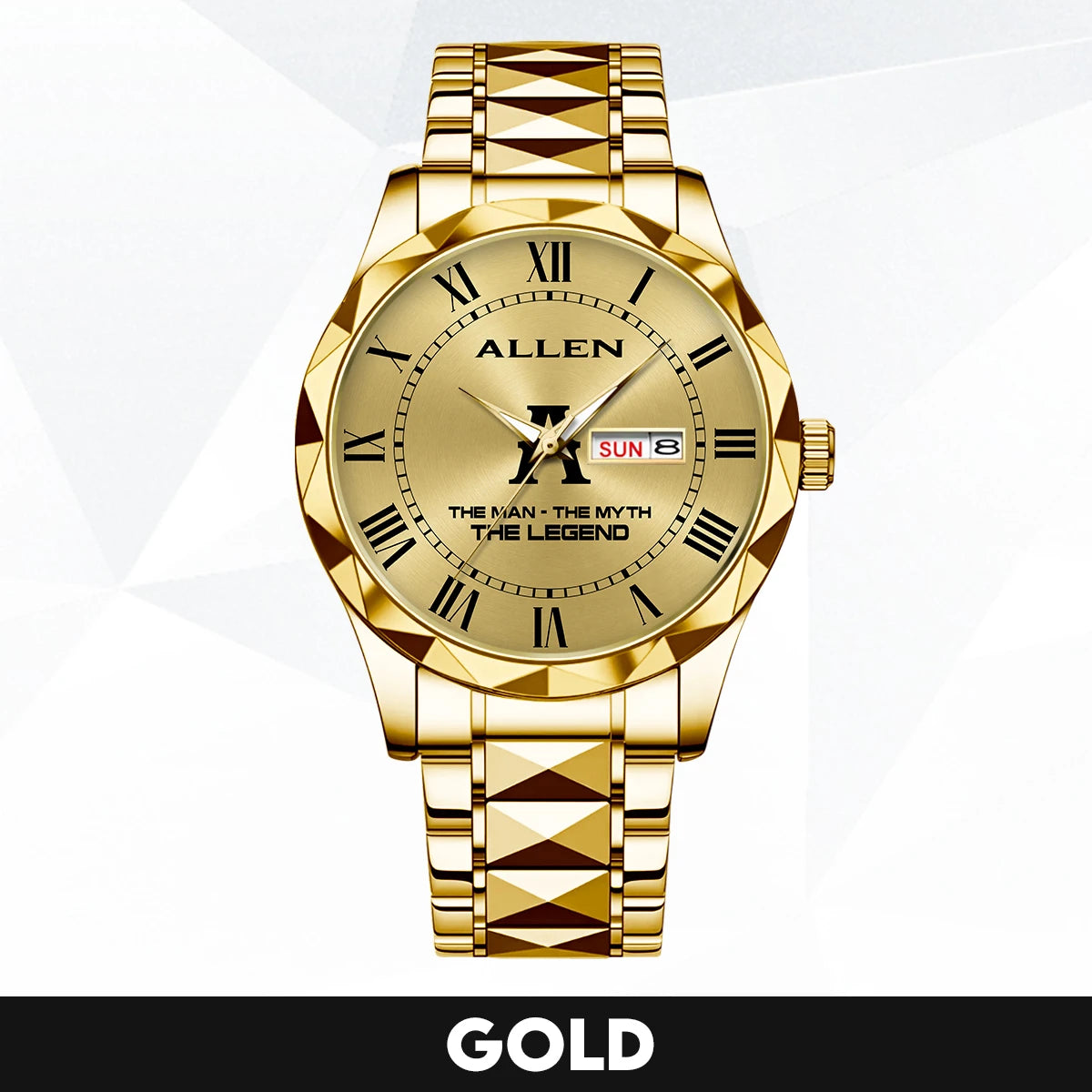 The Man The Myth The Legend Gold Watch ALLEN M1-W37