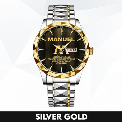 Yesterday Is Gone Mother Teresa Quote Watch MANUEL M1-W38