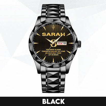 Yesterday Is Gone Mother Teresa Quote Watch SARAH M1-W38