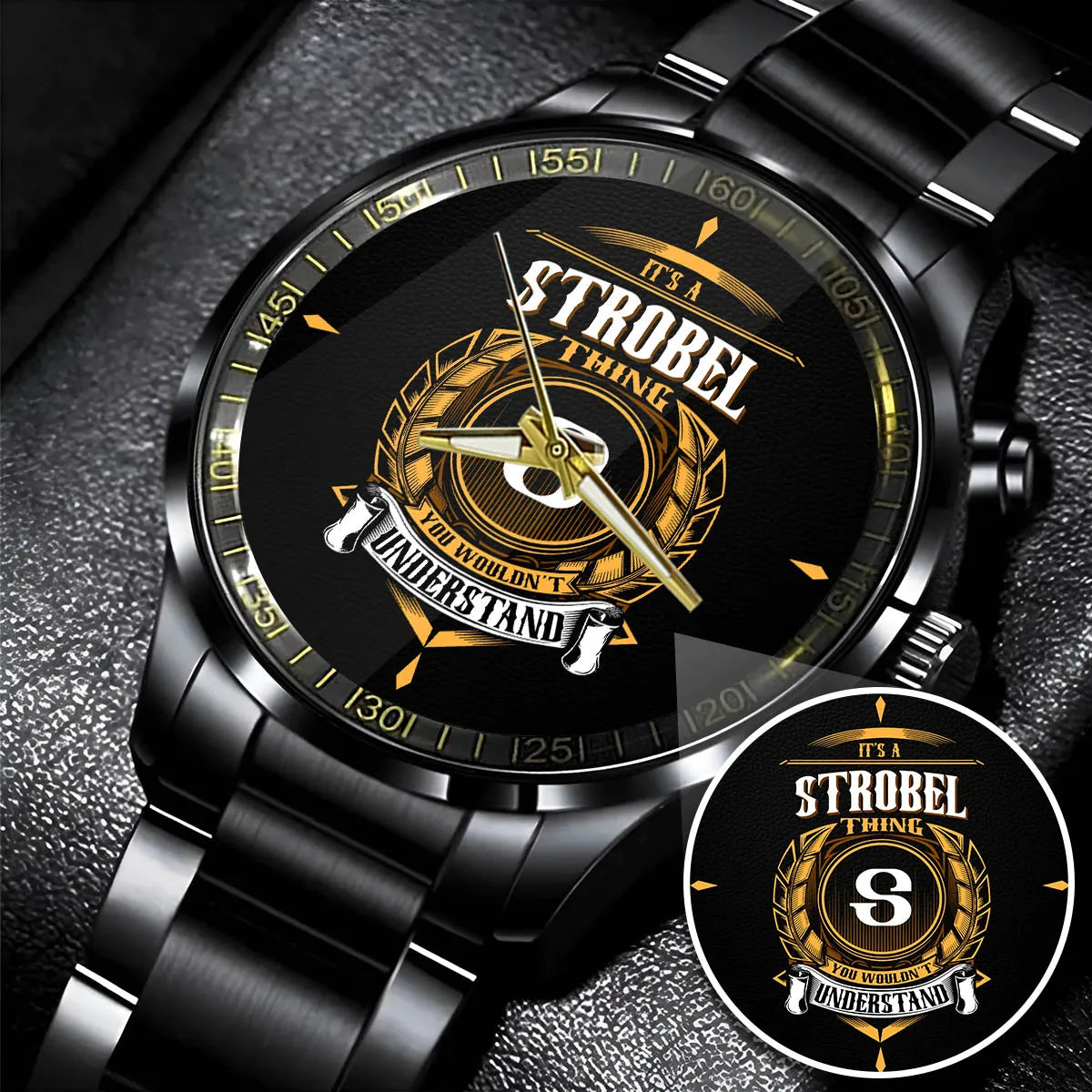 STROBEL 13K16-434 Personalized Watch, Premium Gift for Anniversary