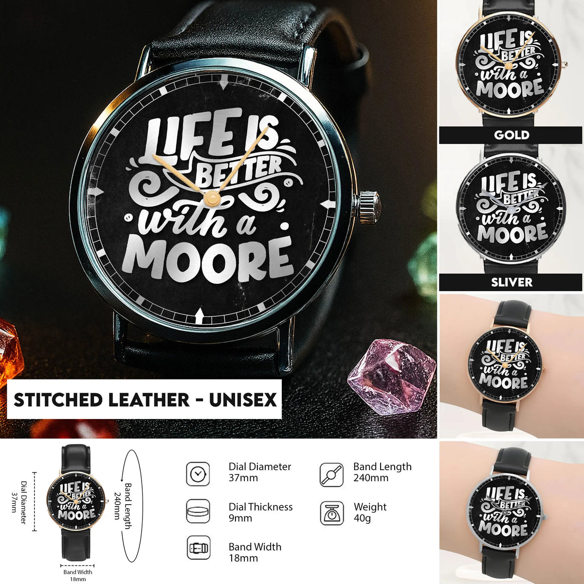 Stitched Leather - Unisex