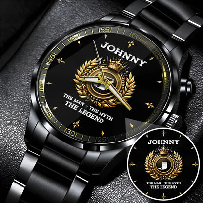 The Man The Myth The Legend Olive Crown Watch JOHNNY M1-W5