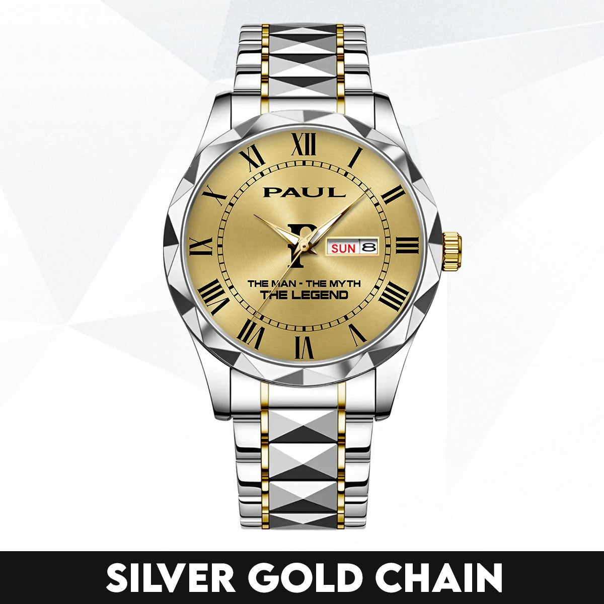 The Man The Myth The Legend Gold Watch PAUL M1-W37