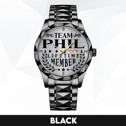 PHIL 13K1-437 Luxury Alloy-Men Watch, Personalized Premium Gift for Anniversary