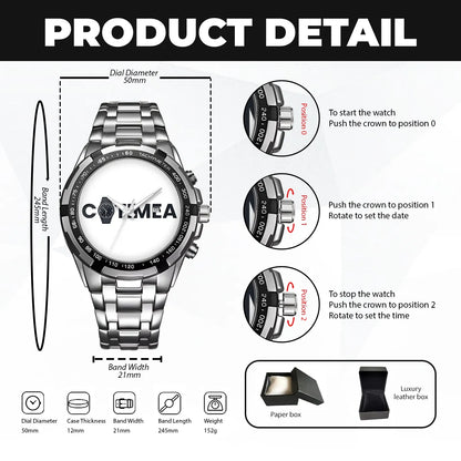 SANDERS 13K2-434 Alloy-Quatz-Men Watch, Personalized Premium Gift for Anniversary