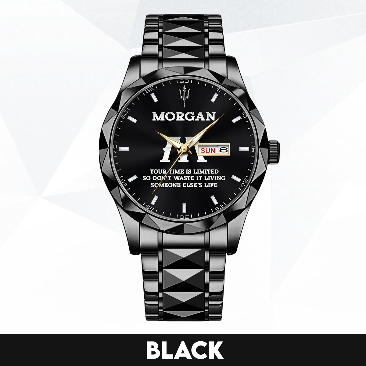 Your Time Is Limited Don't Waste It Living Someone Else's Life Silver Watch MORGAN M1-W30